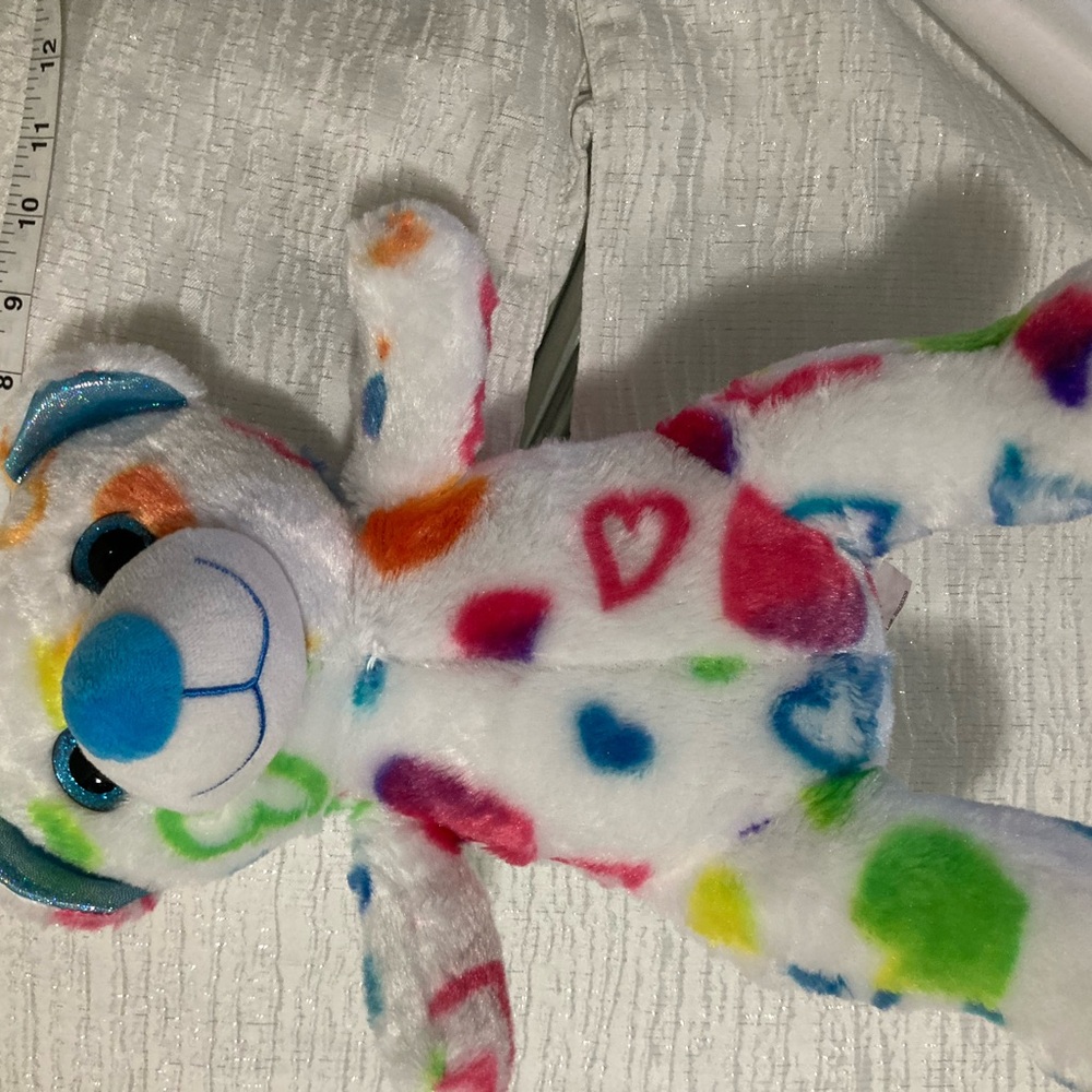 White and Blue Stuffed Animal Plush Toy - Picture 6 of 6